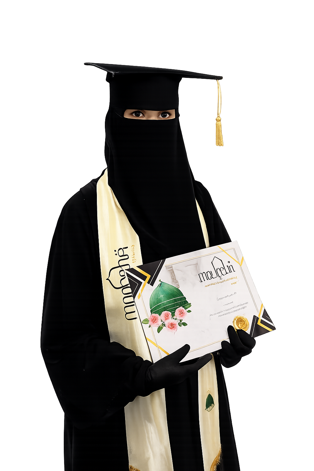 Muslim student learning